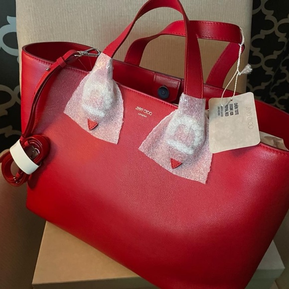 Jimmy Choo Royal Red Tote - Picture 2 of 5